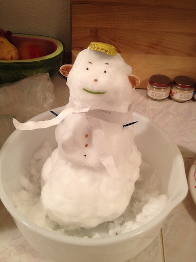 kitchen snowman